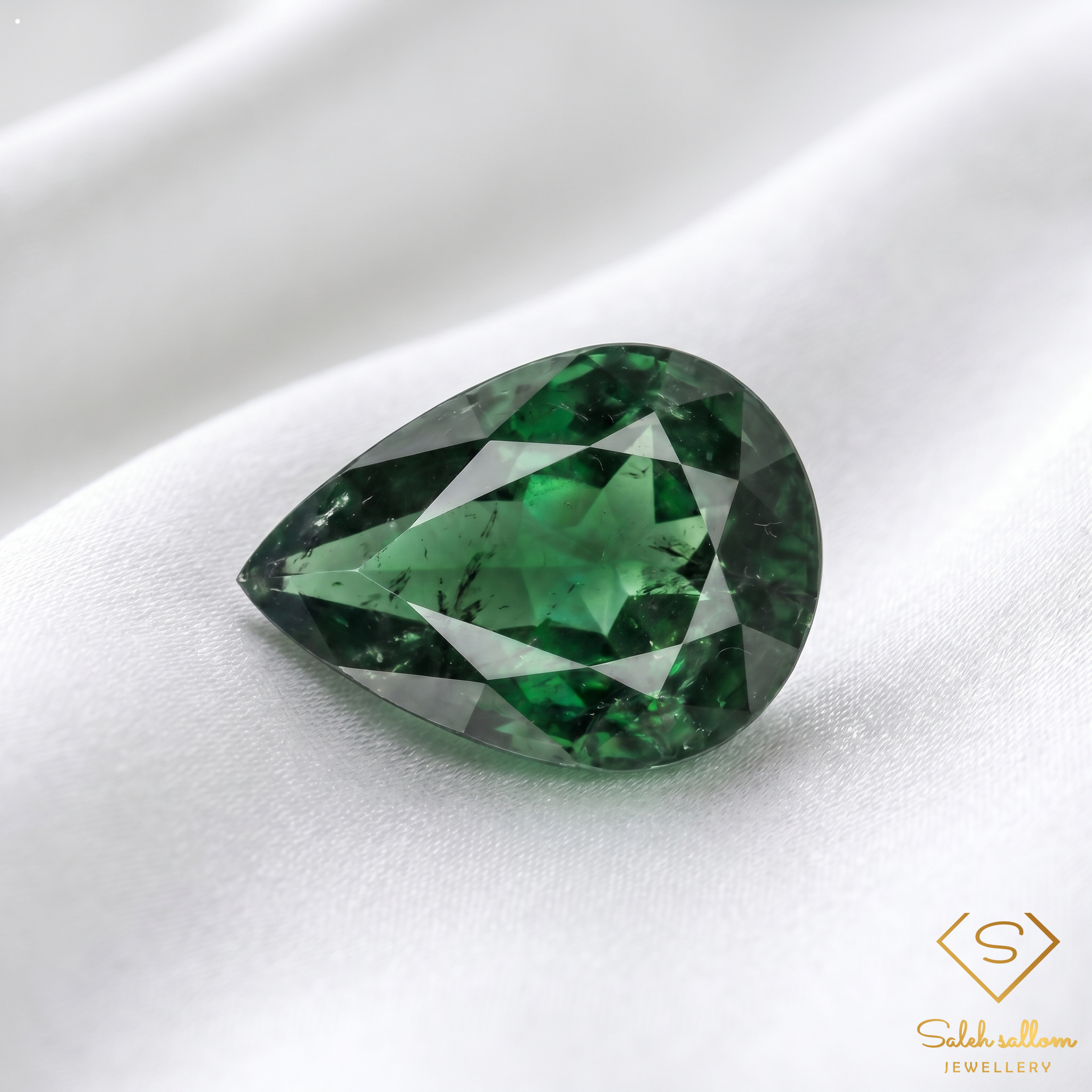 6.05 Ct Natural Green Tsavorite Garnet Pear Cut Loose Gemstone Secondary image