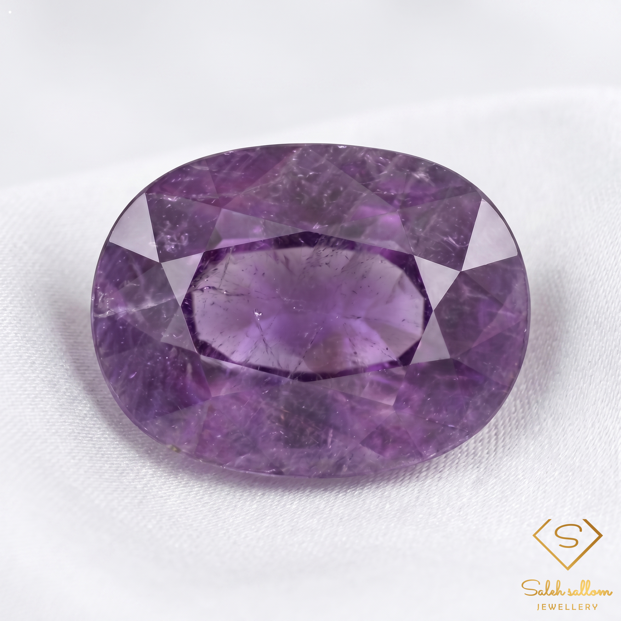 11.74 Ct Natural Purple Ruby Oval Cut Loose Gemstone Secondary image