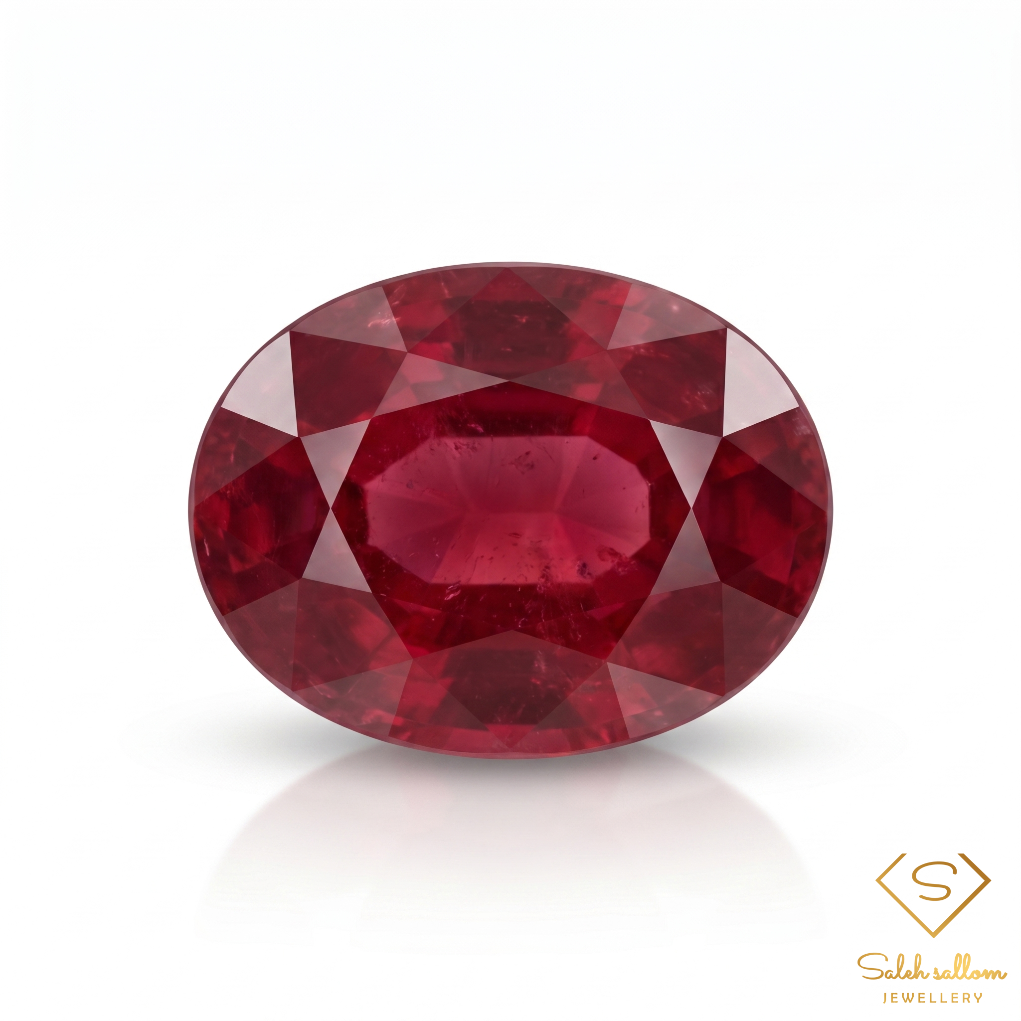 6.47 Ct Natural Red Ruby Oval Cut Loose Gemstone Main image
