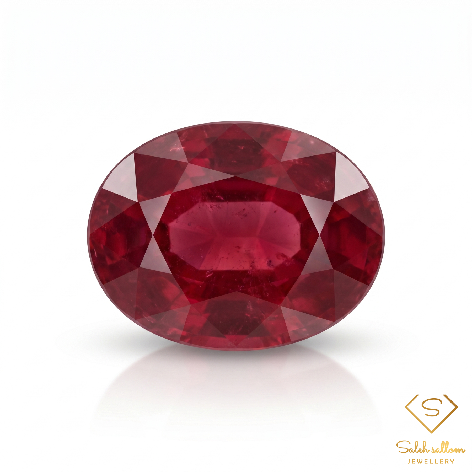 6.47 Ct Natural Red Ruby Oval Cut Loose Gemstone