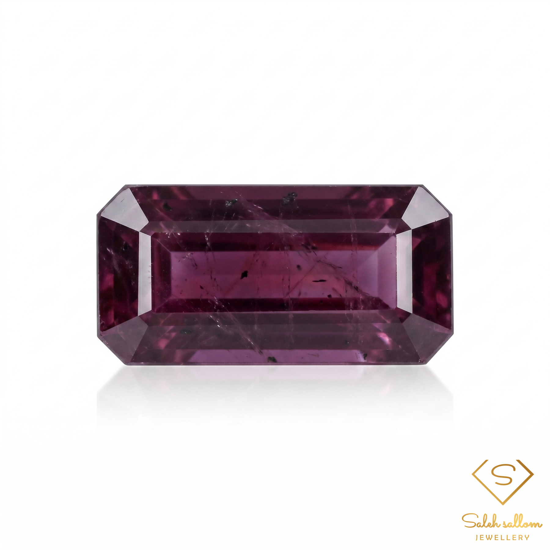 8.67 Ct Unheated Natural Purplish Red Ruby Octagon Cut Loose Gemstone – Guinea