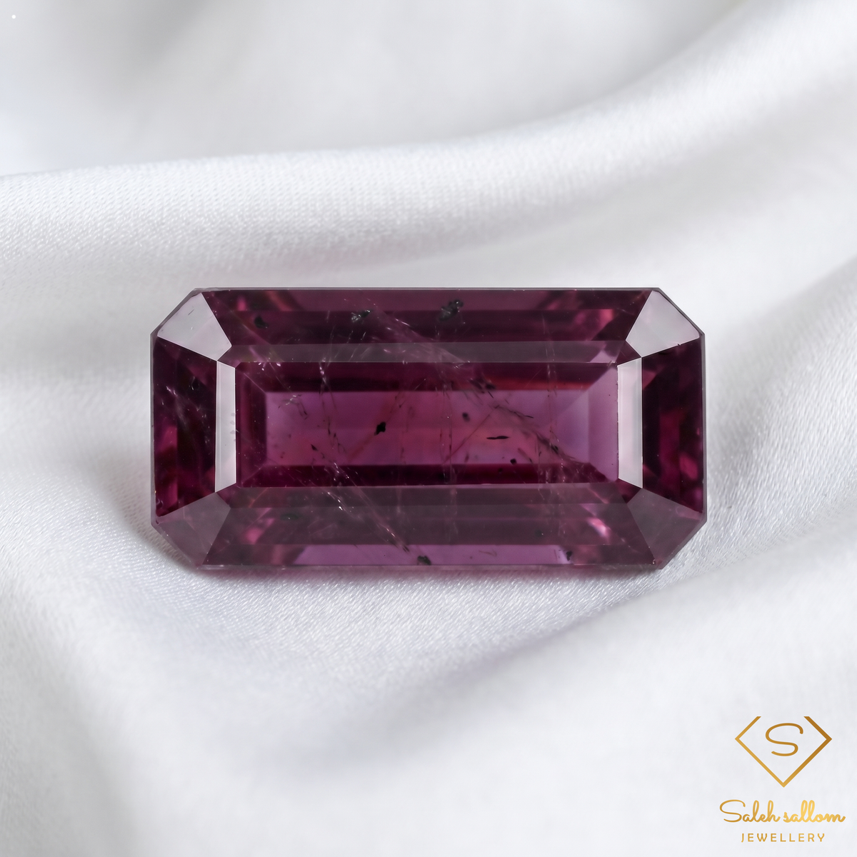 8.67 Ct Unheated Natural Purplish Red Ruby Octagon Cut Loose Gemstone – Guinea