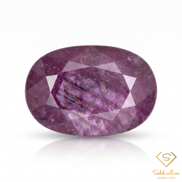 5.12 Ct Natural Pinkish Purple Ruby Oval Cut Loose Gemstone