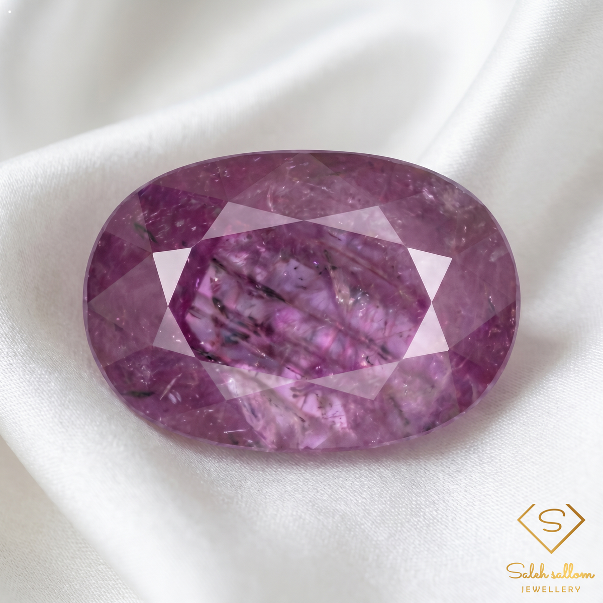 5.12 Ct Natural Pinkish Purple Ruby Oval Cut Loose Gemstone