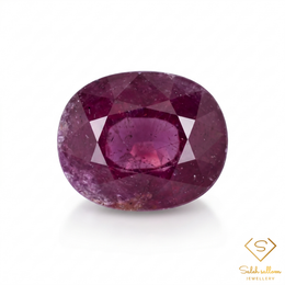 3.83 Ct Unheated Natural Purplish Red Ruby Cushion Cut Loose Gemstone – Mozambique