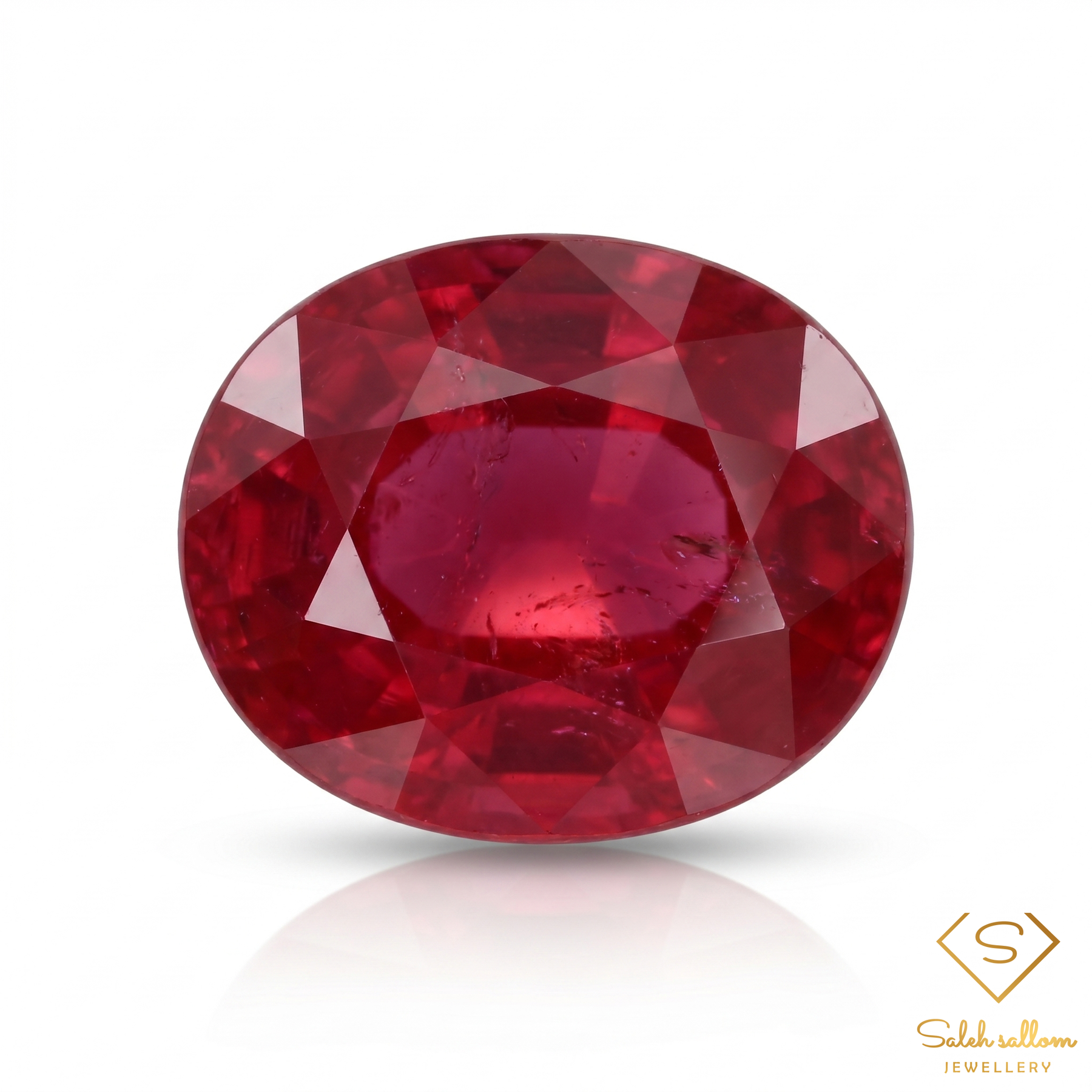 1.56 Ct Heated Natural Red Ruby Oval Cut Loose Gemstone – Mozambique