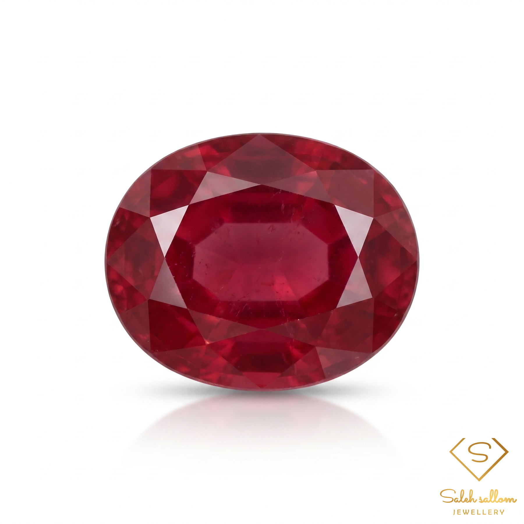 2.20 Ct Heated Natural Purplish Red Ruby Oval Cut Loose Gemstone – Myanmar
