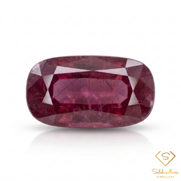 4.68 Ct Natural Ruby Cushion Cut Loose Gemstone – Pinkish Red Ruby