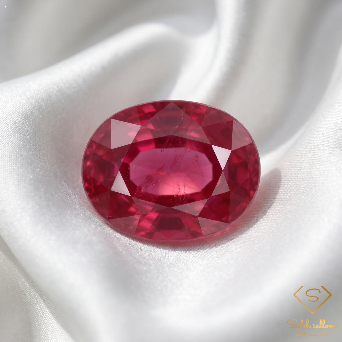 1.01 Ct Natural Red Ruby Oval Cut Loose Gemstone
