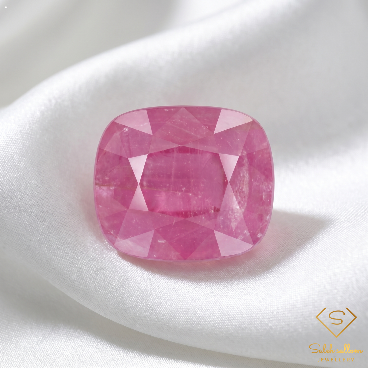 14.32 Ct Natural Pink Ruby Cushion Cut Loose Gemstone – Collector Size Ruby