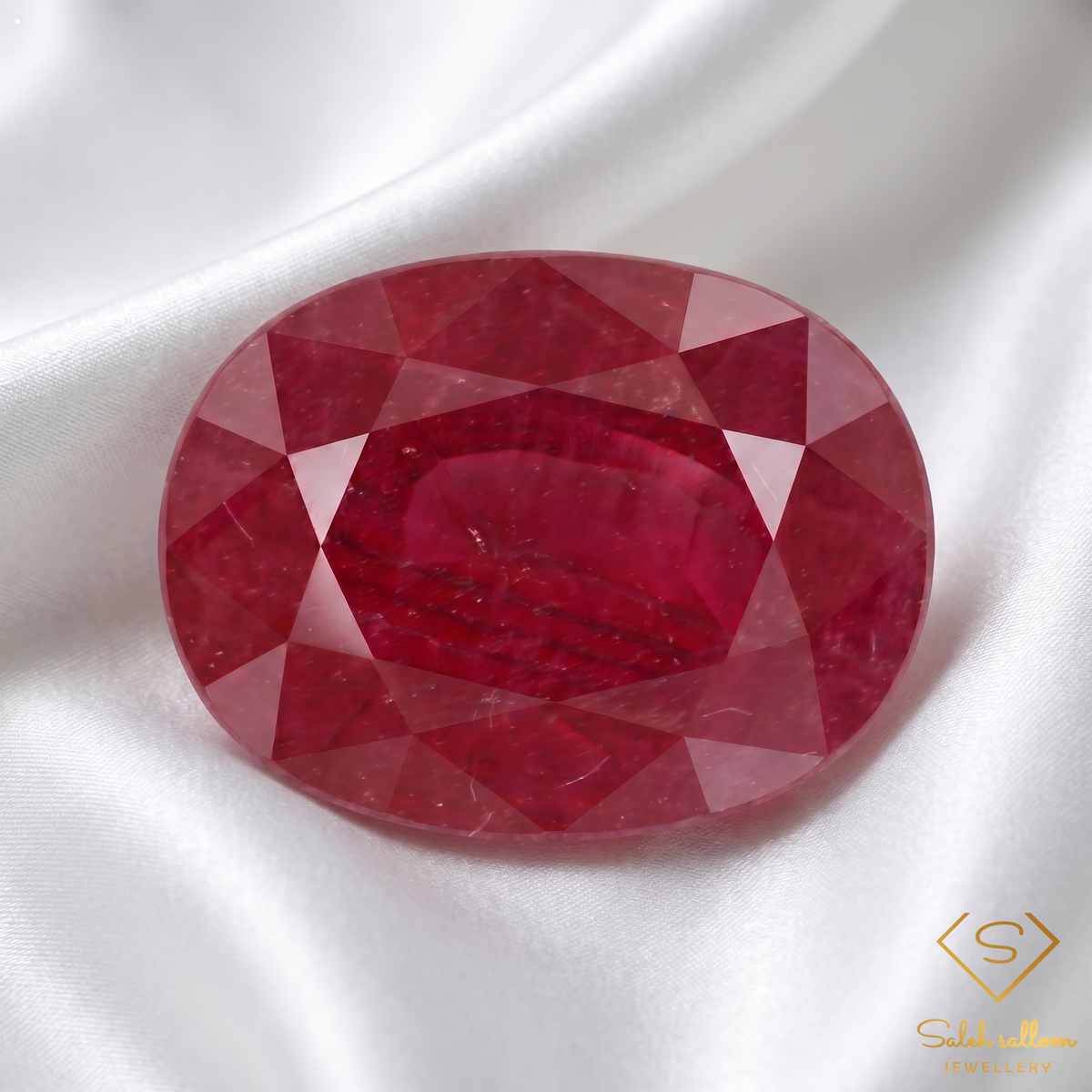 6.56 Ct Natural Ruby Oval Cut Loose Gemstone – Deep Red Ruby