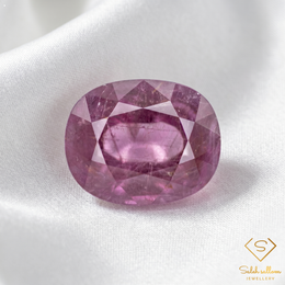 6.79 Ct Natural Unheated Guinea Ruby Oval Cut Loose Gemstone – Purplish Red Ruby