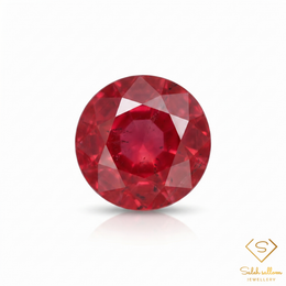 1.66 Ct Unheated Tanzania Ruby Oval Cut Natural Loose Gemstone – Purplish Red Ruby