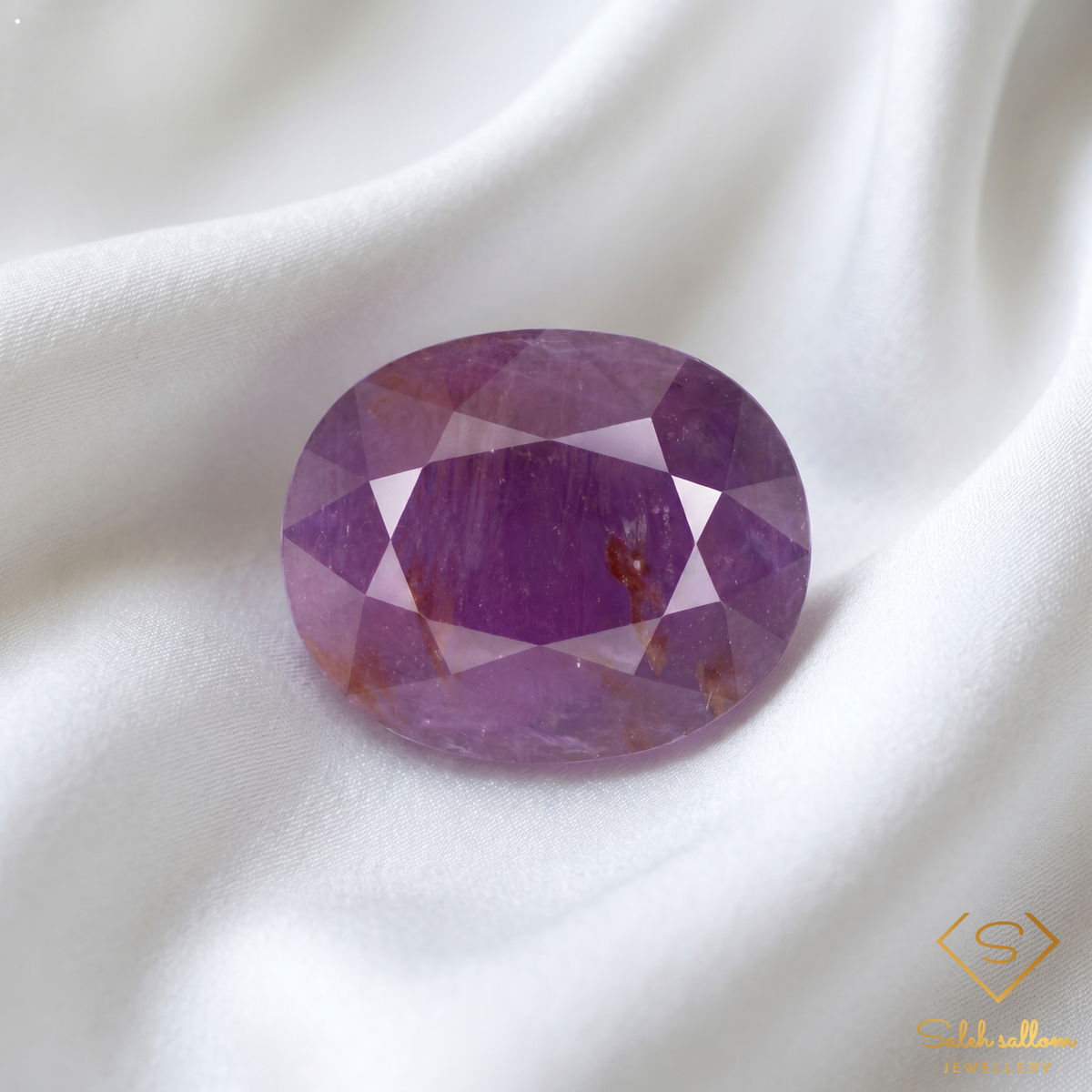 3.94 Ct Natural Purple Ruby Oval Cut Loose Gemstone – Lavender Purple Corundum