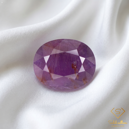 3.94 Ct Natural Purple Ruby Oval Cut Loose Gemstone – Lavender Purple Corundum