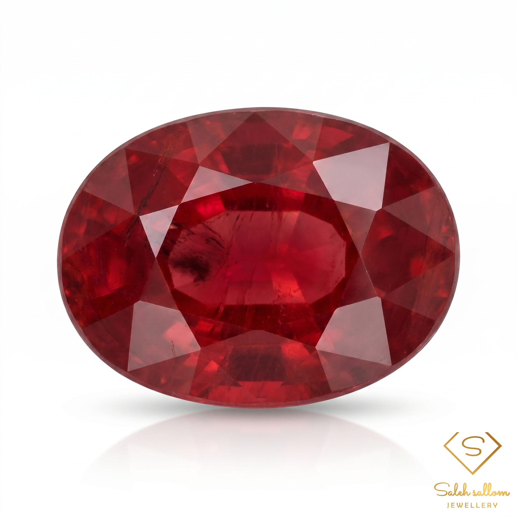1.78 Ct Natural African Ruby Oval Cut Loose Red Gemstone – 8.5 × 6.3 mm