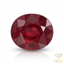8.74 Ct Natural Ruby Oval Cut Loose Red Gemstone – Large Collector Ruby