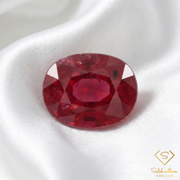1.12 Ct Heated Madagascar Ruby Oval Cut Natural Loose Gemstone – Purplish Red Ruby