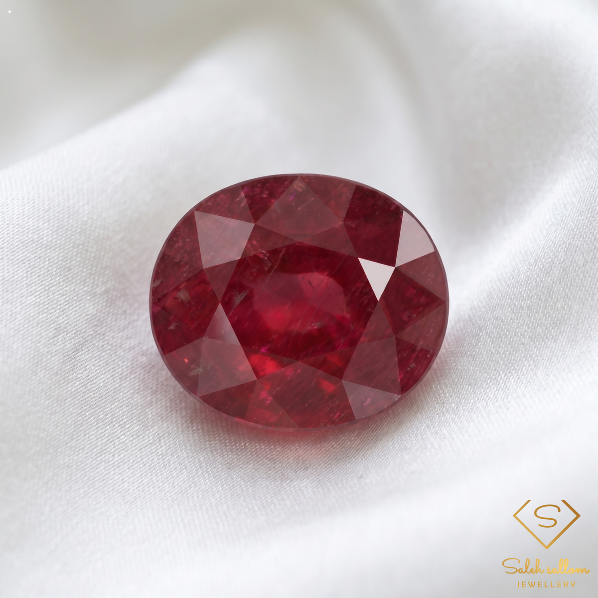 8.74 Ct Natural Ruby Oval Cut Loose Red Gemstone – Large Collector Ruby