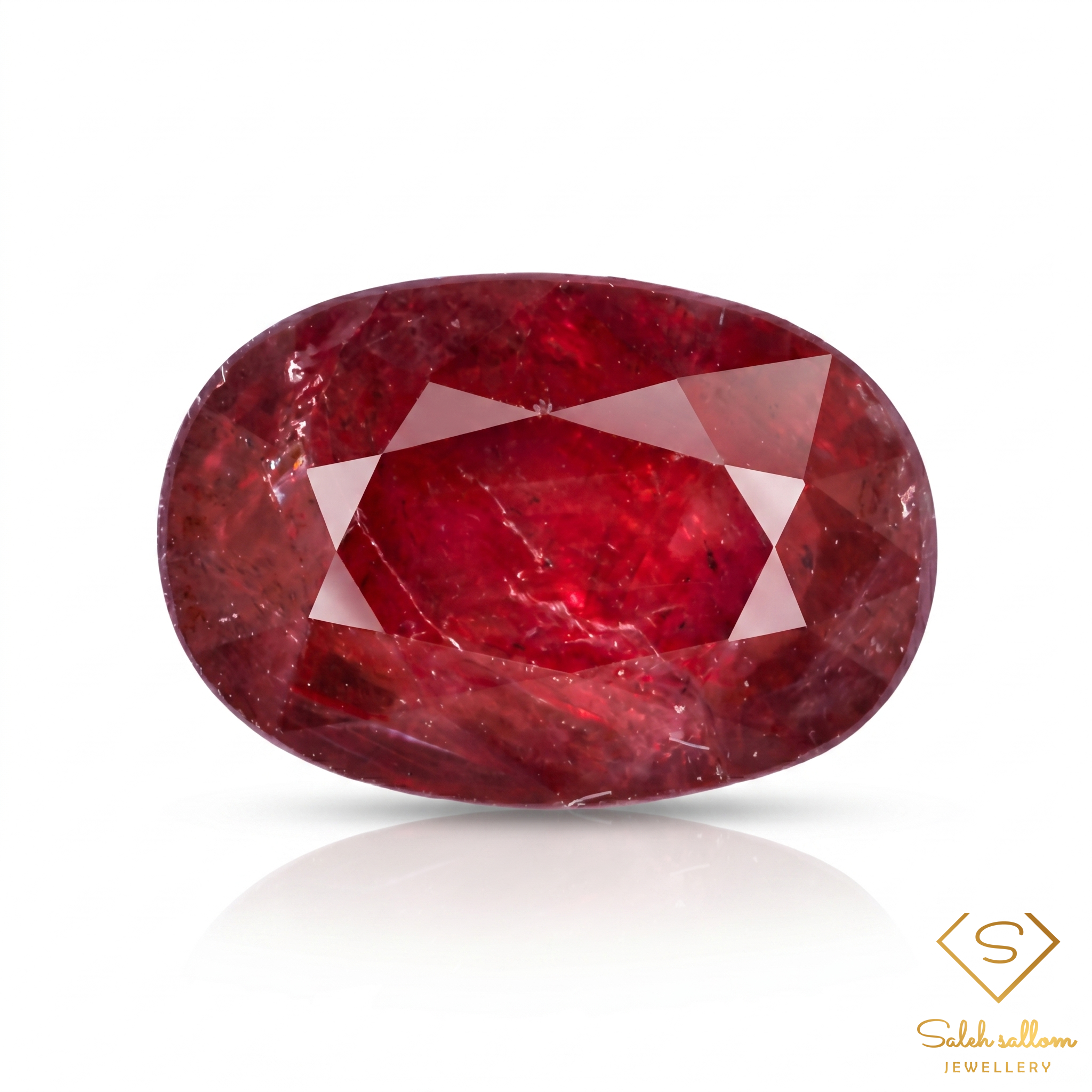 1.63 Ct Natural Ruby Oval Cut Loose Gemstone – Vivid Red Ruby for Custom Jewelry Main image