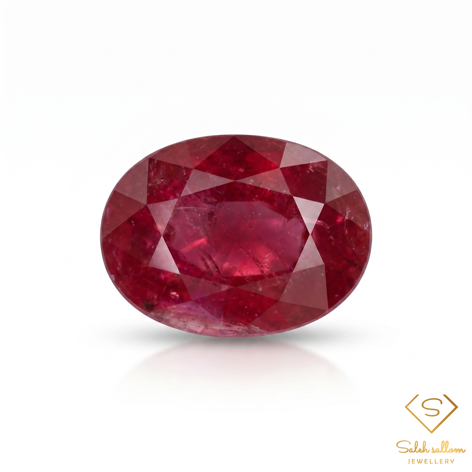1.09 Ct Natural Ruby Oval Cut Loose Gemstone – Purplish Red Ruby for Fine Jewelry