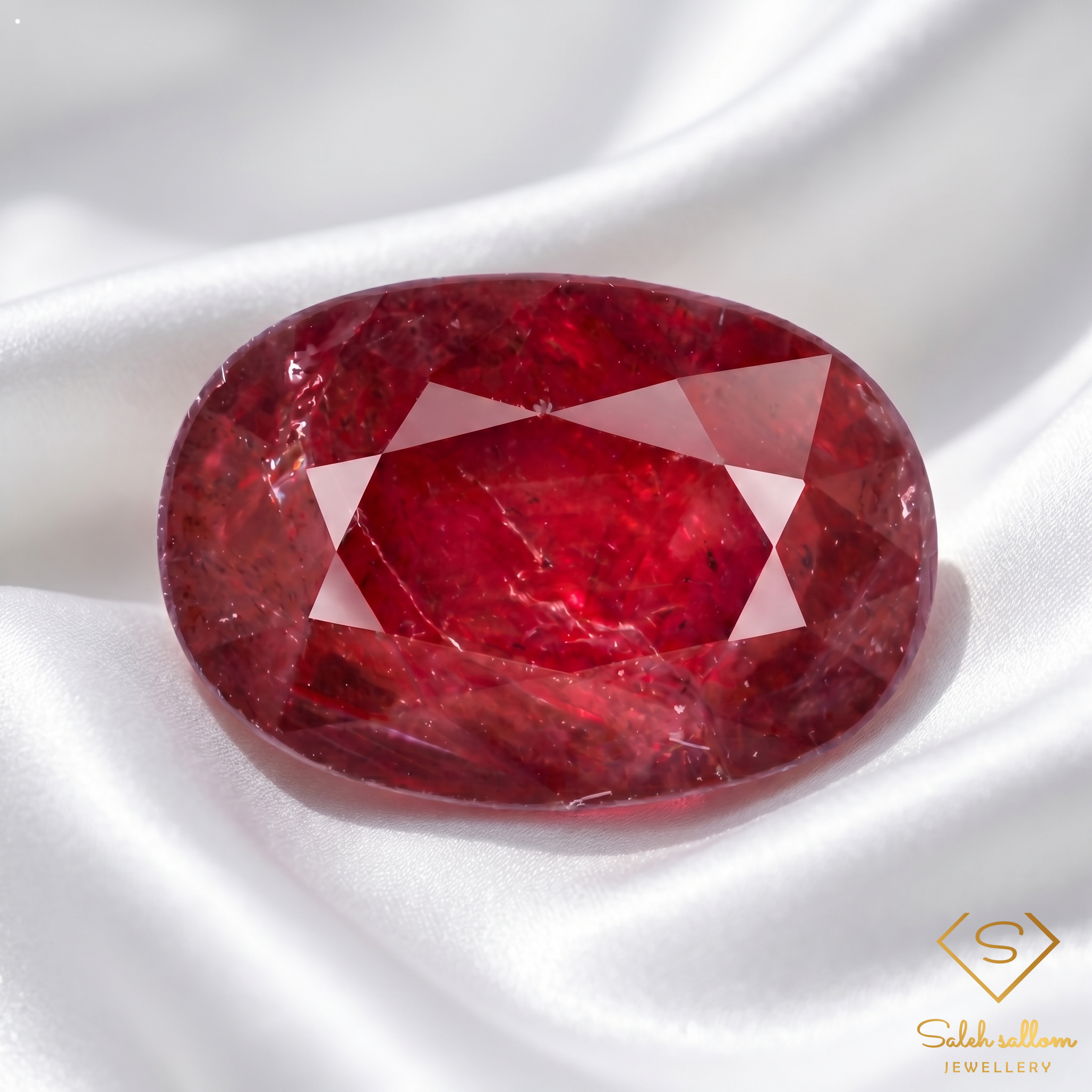 1.63 Ct Natural Ruby Oval Cut Loose Gemstone – Vivid Red Ruby for Custom Jewelry Secondary image
