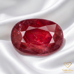 1.63 Ct Natural Ruby Oval Cut Loose Gemstone – Vivid Red Ruby for Custom Jewelry