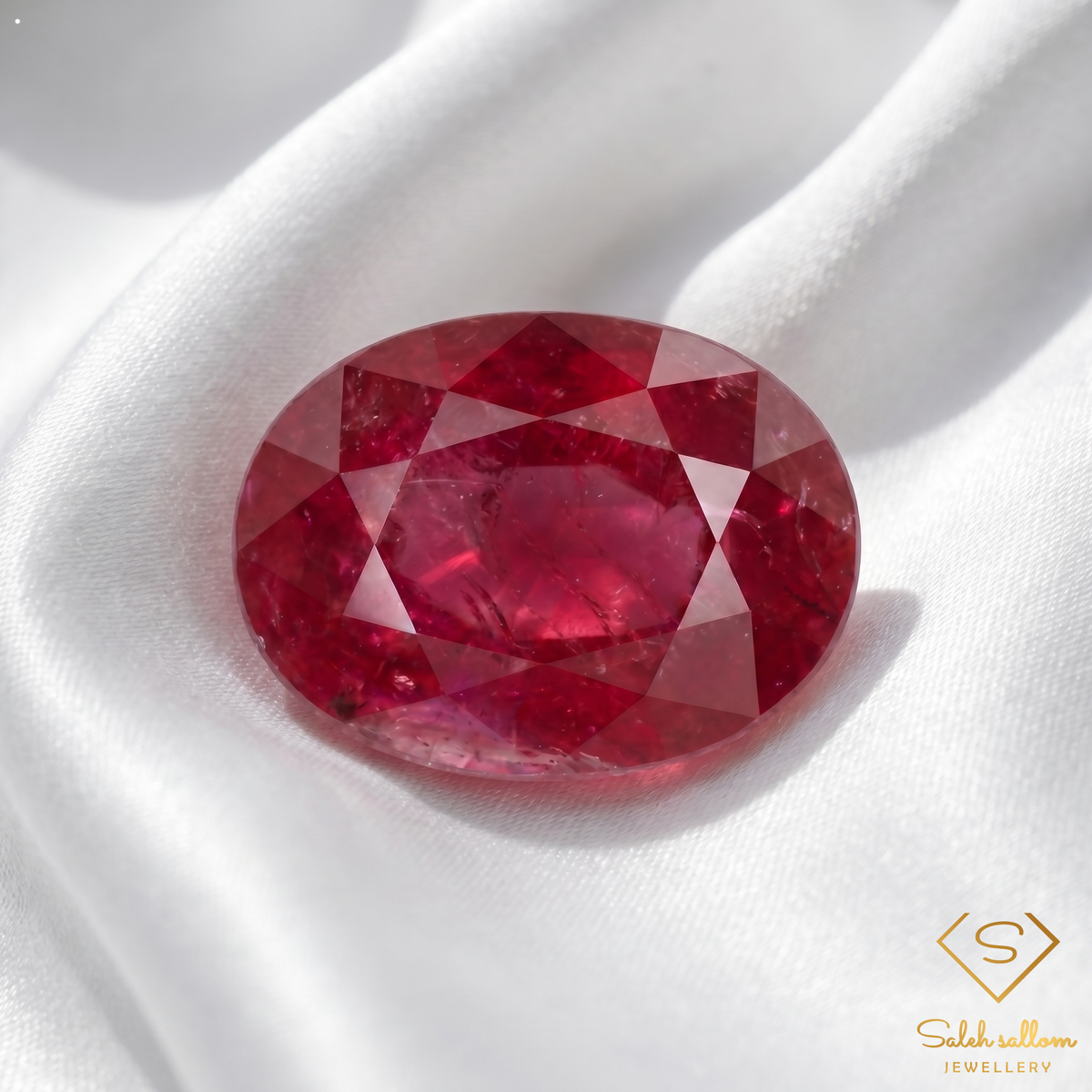 1.09 Ct Natural Ruby Oval Cut Loose Gemstone – Purplish Red Ruby for Fine Jewelry