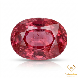 1.05 Ct Natural Ruby Oval Cut Loose Gemstone – Elegant Pinkish Red Ruby for Fine Jewelry
