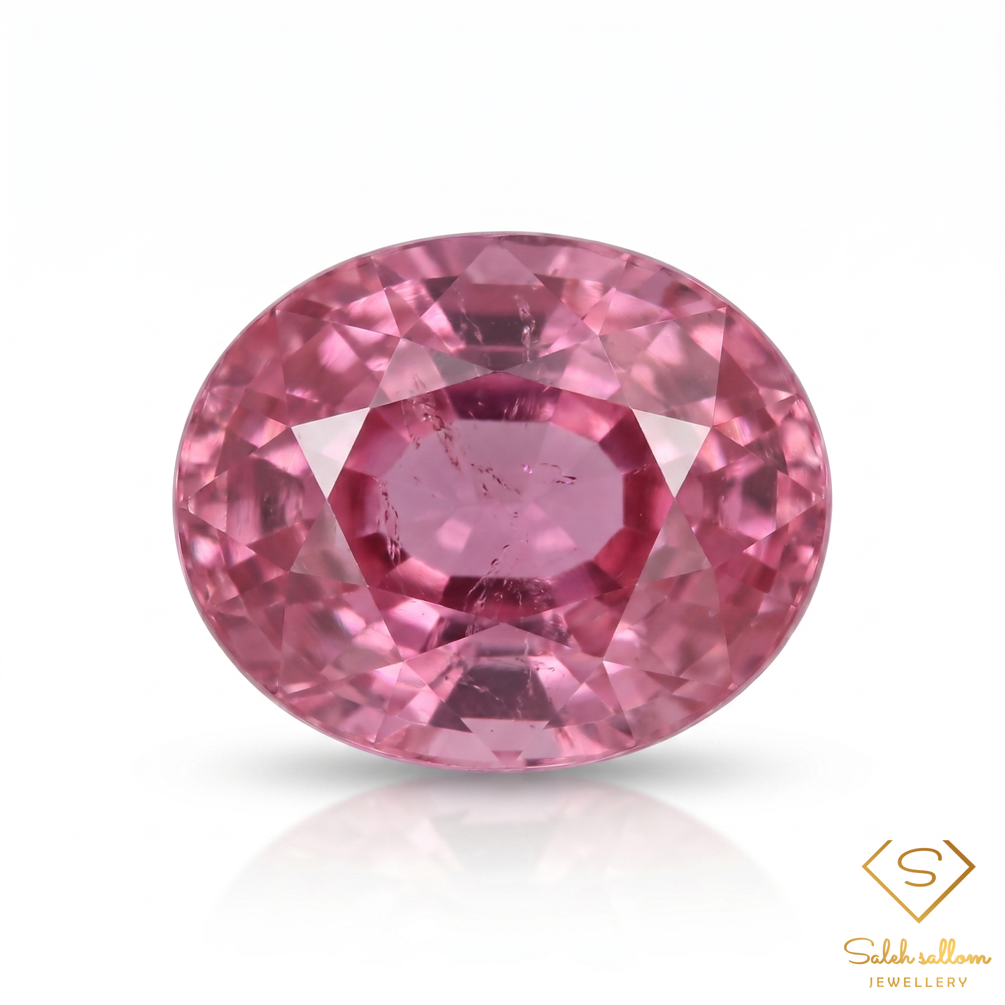0.79 Ct Natural Pink Ruby Oval Cut Loose Gemstone – Elegant Rose Pink Corundum for Fine Jewelry Main image