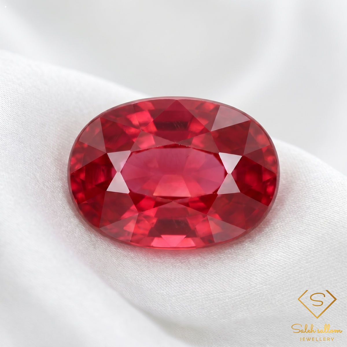 0.60 Ct Natural Ruby Oval Cut Loose Gemstone – Vivid Red Ruby for Fine Jewelry
