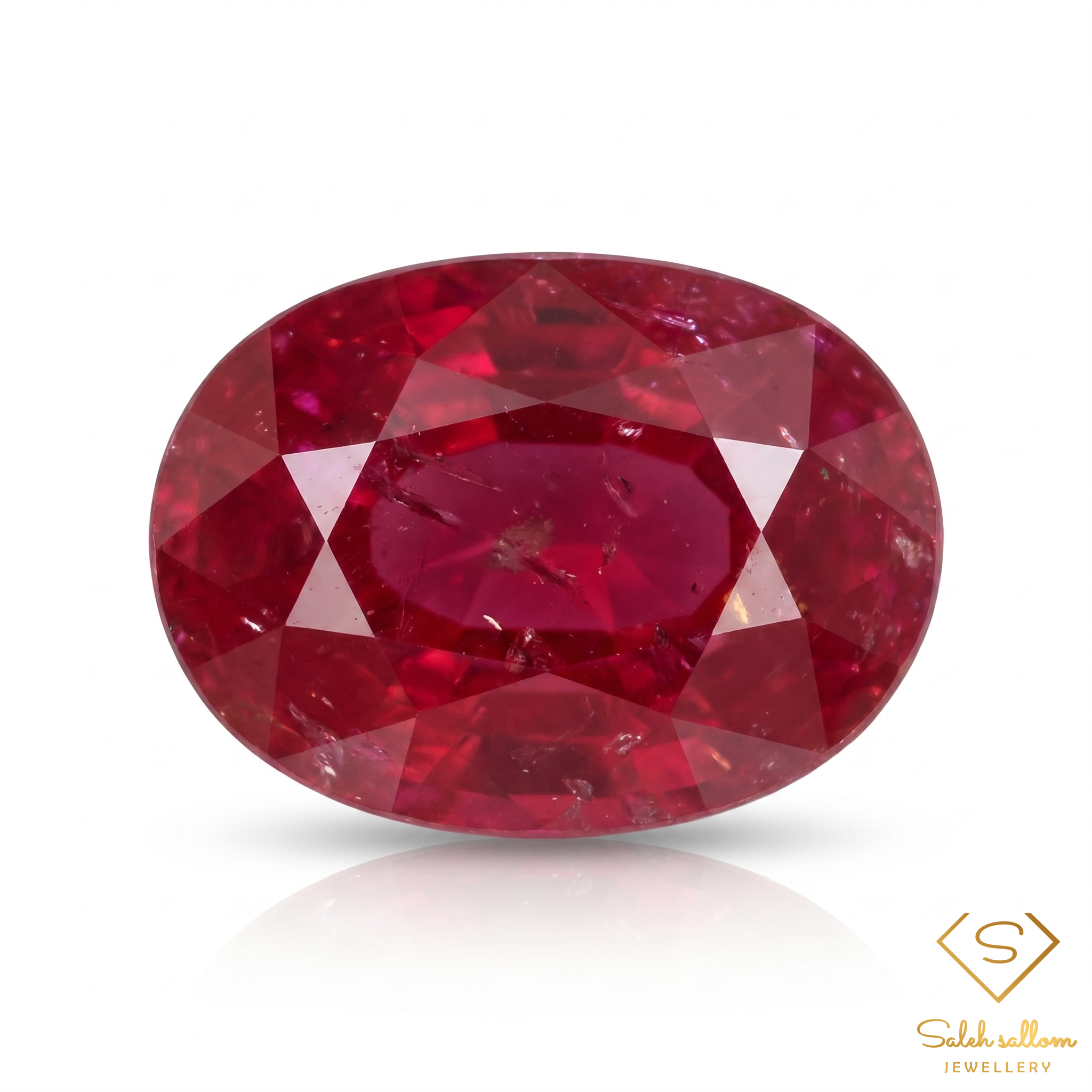 0.96 Ct Natural Unheated Tanzania Ruby Oval Cut Loose Gemstone – Purplish Red Ruby for Fine Jewelry Main image