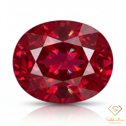 0.45 Ct Natural Heated Myanmar Ruby Oval Cut Loose Gemstone – Pinkish Red Ruby for Fine Jewelry