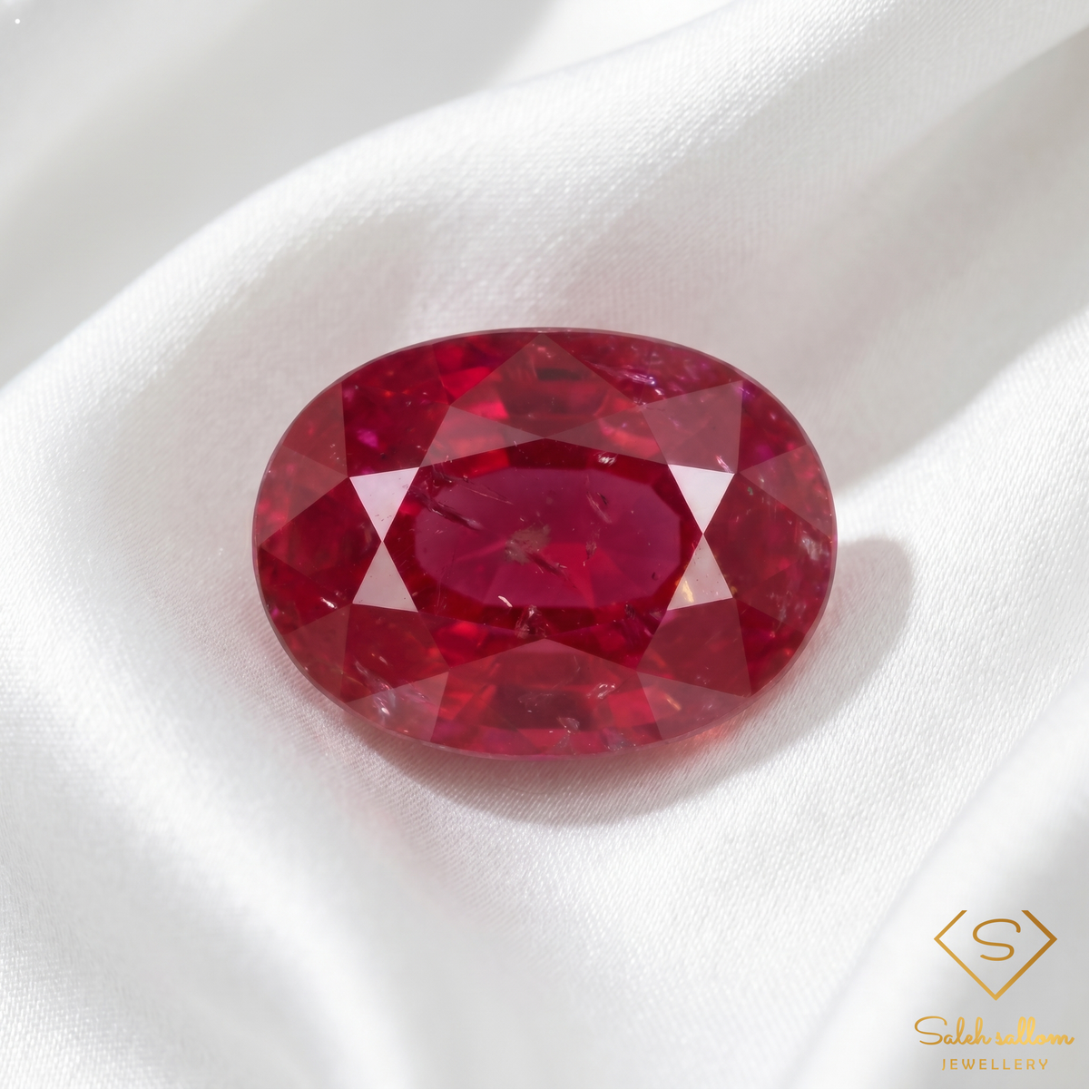 0.96 Ct Natural Unheated Tanzania Ruby Oval Cut Loose Gemstone – Purplish Red Ruby for Fine Jewelry