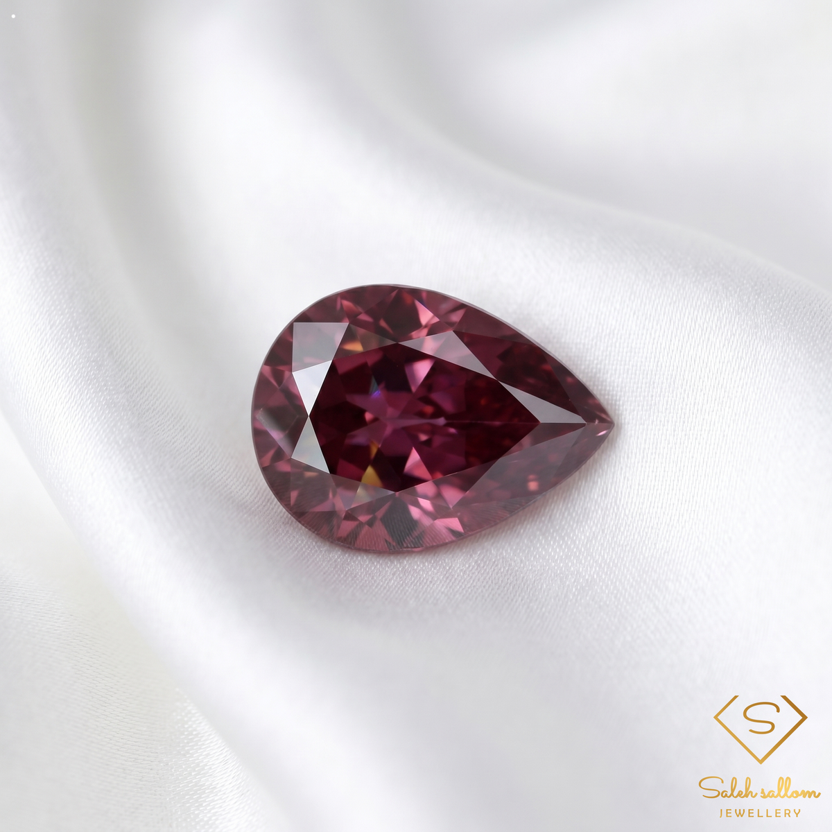 0.40 Ct Natural Unheated Madagascar Ruby Pear Cut Loose Gemstone – Purplish Red Ruby