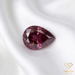0.40 Ct Natural Unheated Madagascar Ruby Pear Cut Loose Gemstone – Purplish Red Ruby