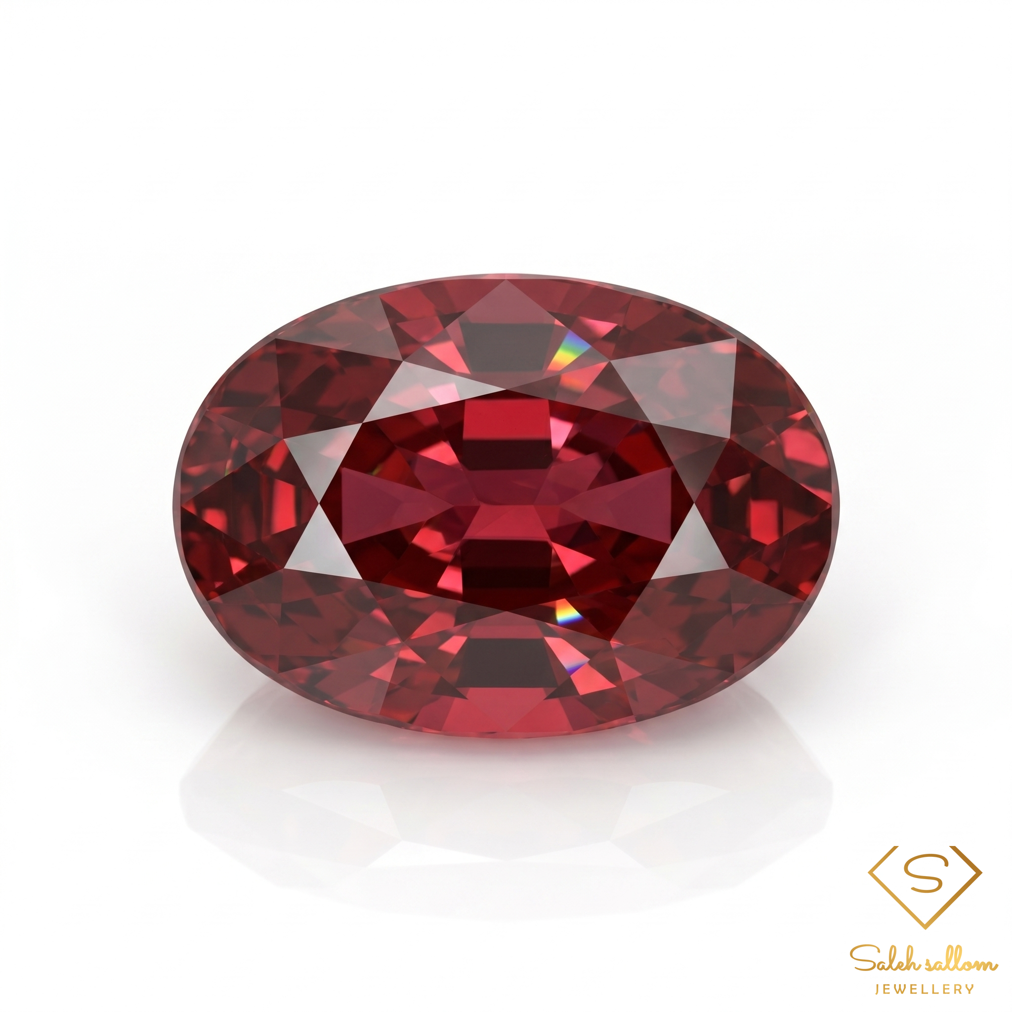 0.48 Ct Heated Madagascar Ruby Oval Cut Loose Gemstone – Purplish Red Natural Ruby Main image