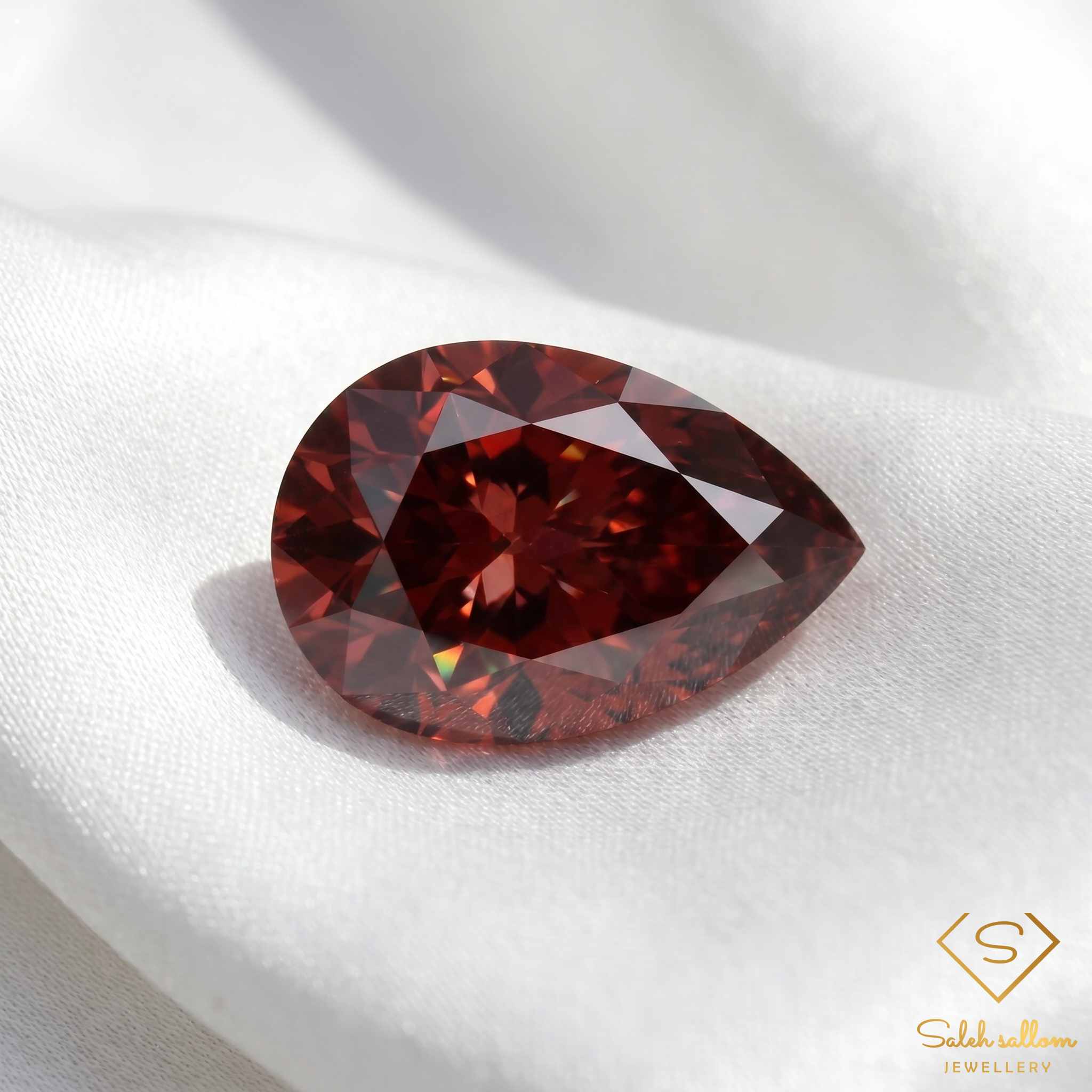0.28 Ct Natural Unheated Madagascar Ruby Pear Cut Loose Gemstone – Red Ruby Secondary image