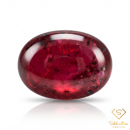 1.66 Ct Natural Ruby Cabochon Loose Gemstone – Rich Deep Red Oval Cabochon Ruby
