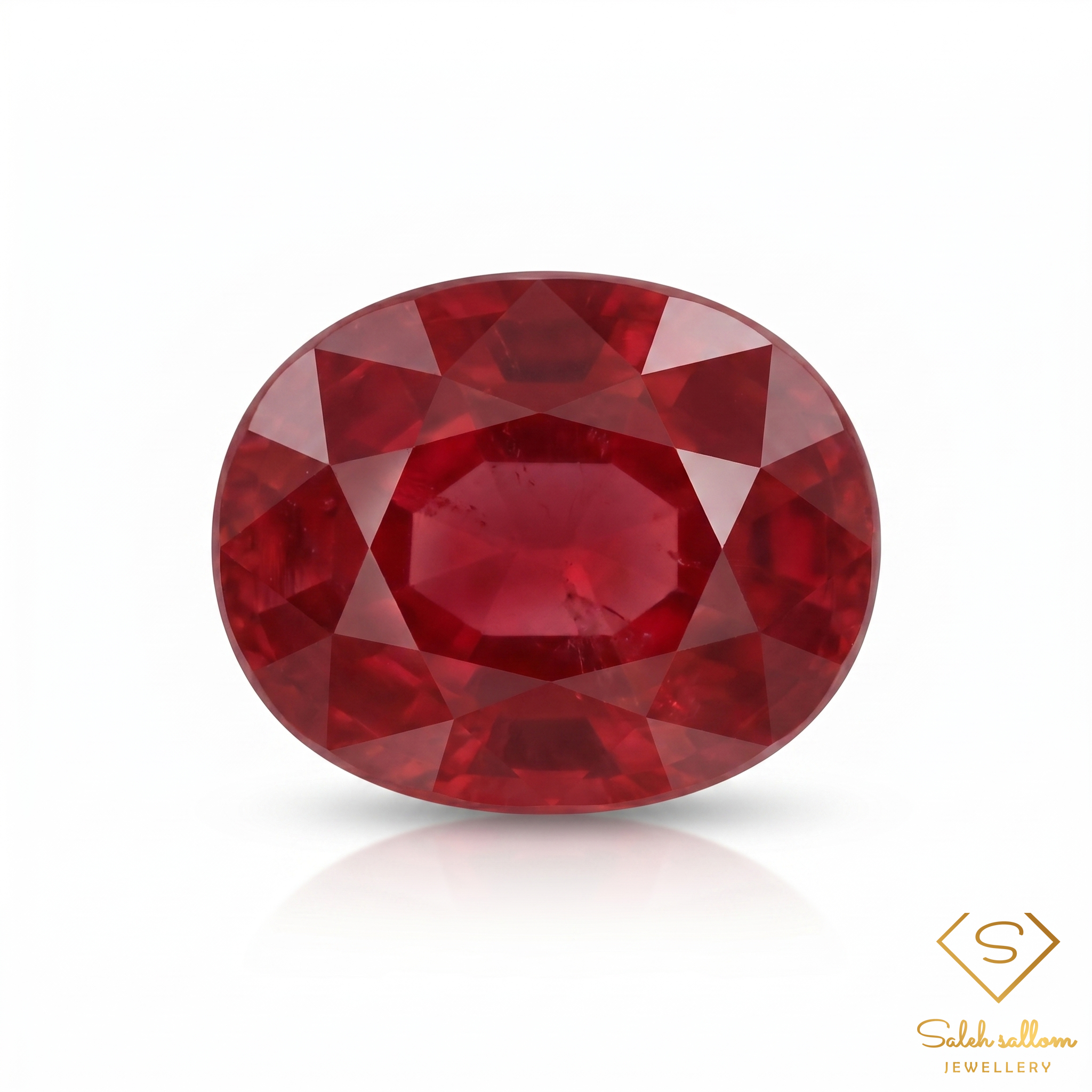 1.07 Ct Natural Ruby Oval Cut Loose Gemstone – Vivid Red Precious Ruby Main image