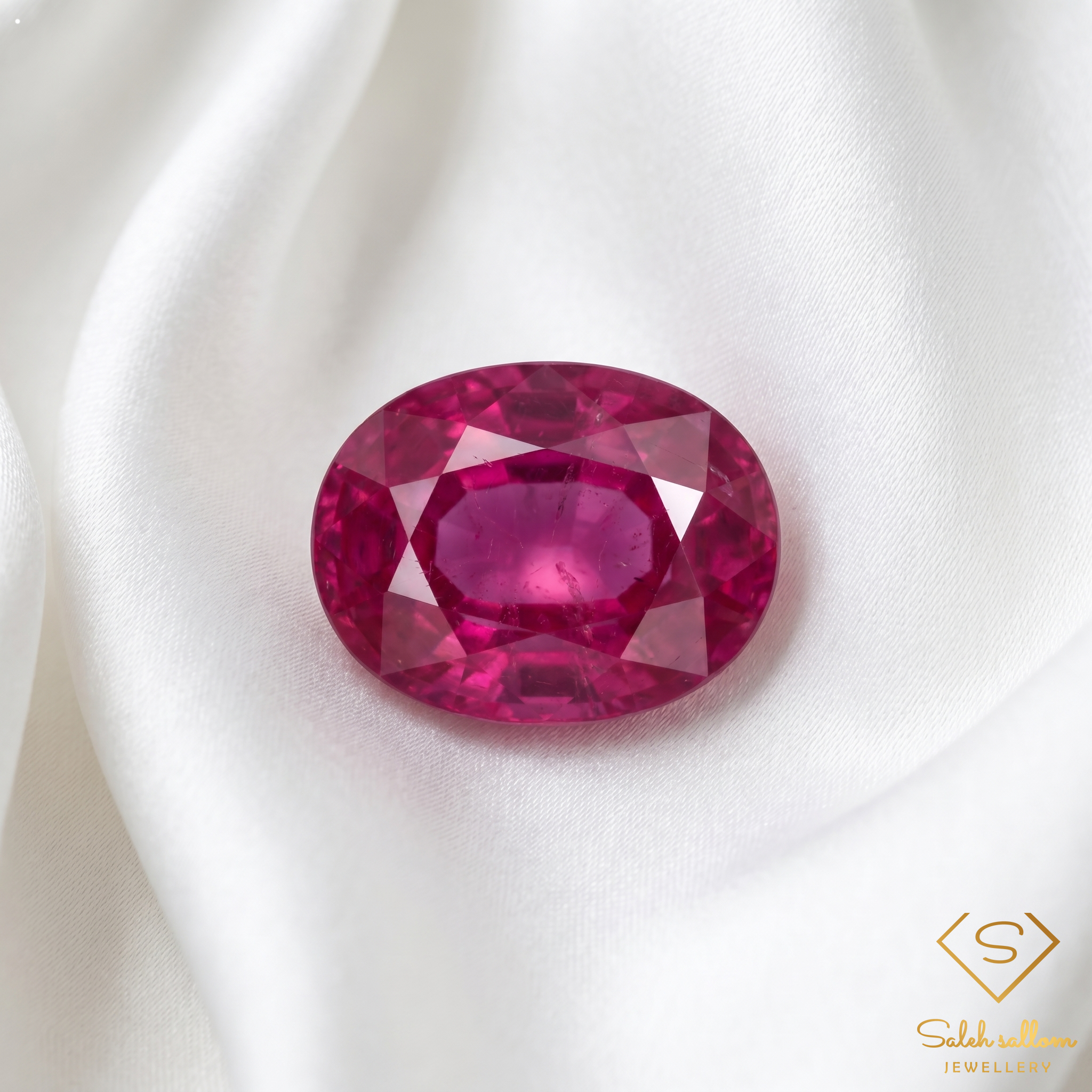 1.55 Ct Natural Ruby Oval Cut Loose Gemstone – Vibrant Purplish Pinkish Red Ruby Secondary image