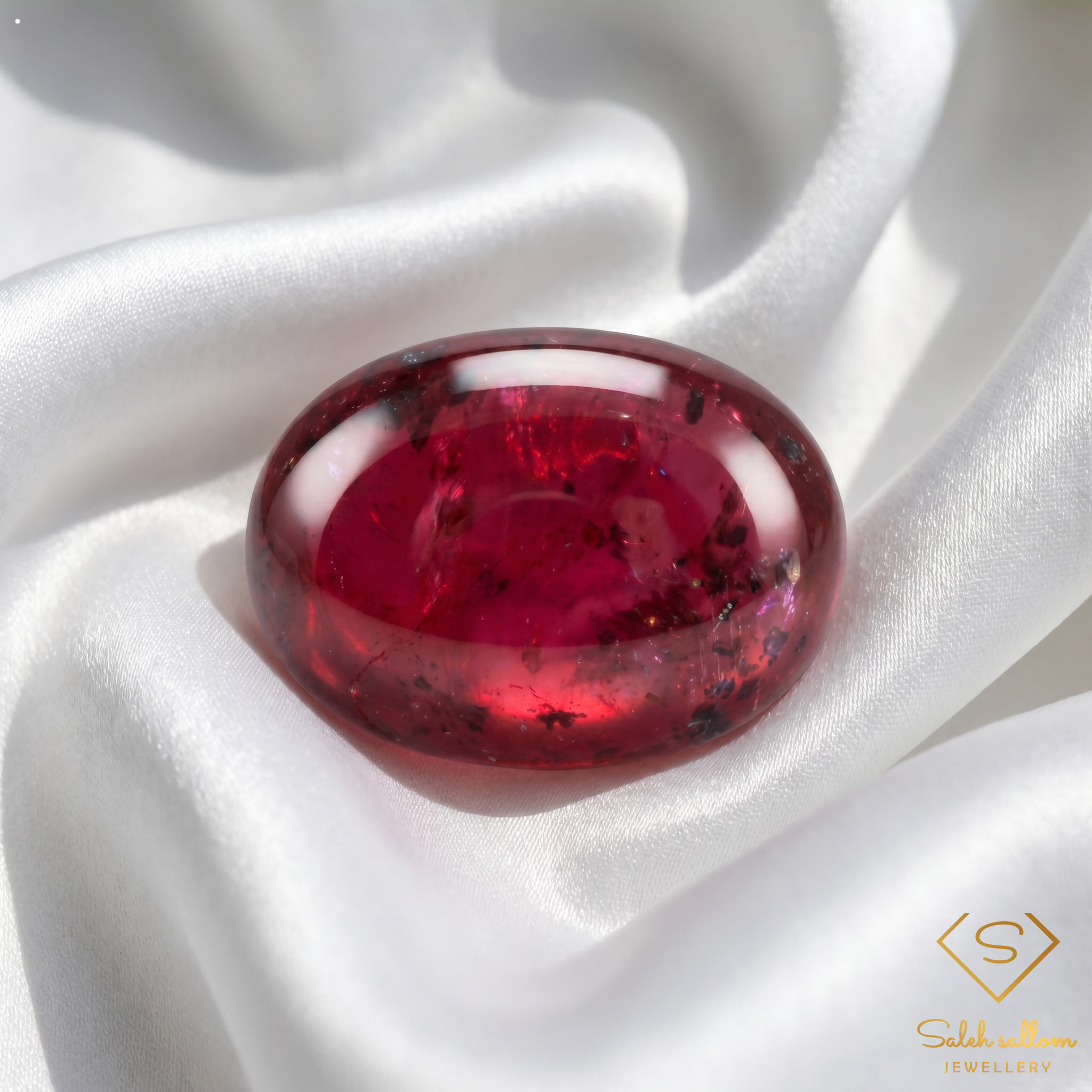 1.66 Ct Natural Ruby Cabochon Loose Gemstone – Rich Deep Red Oval Cabochon Ruby Secondary image