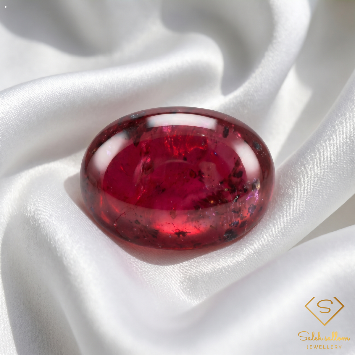 1.66 Ct Natural Ruby Cabochon Loose Gemstone – Rich Deep Red Oval Cabochon Ruby