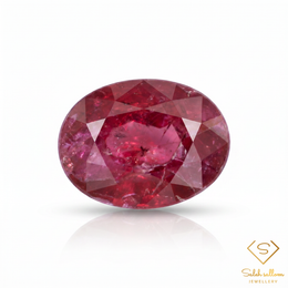 1.01 Ct Natural Unheated Madagascar Ruby Oval Cut Loose Gemstone – Purplish Red Ruby