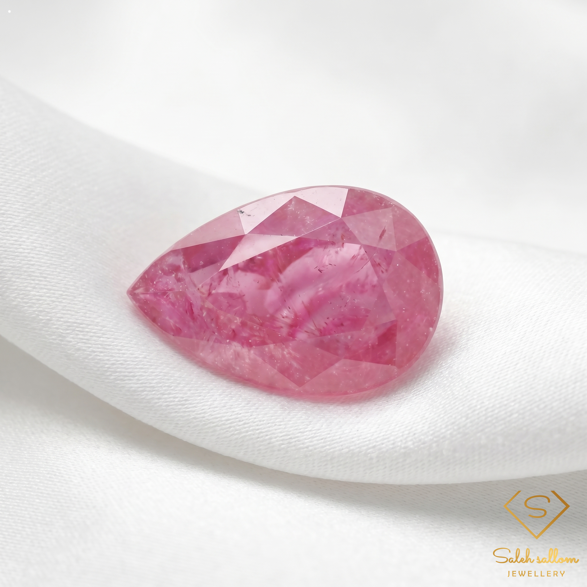 1.10 Ct Natural Pink Ruby Pear Cut Loose Gemstone Secondary image