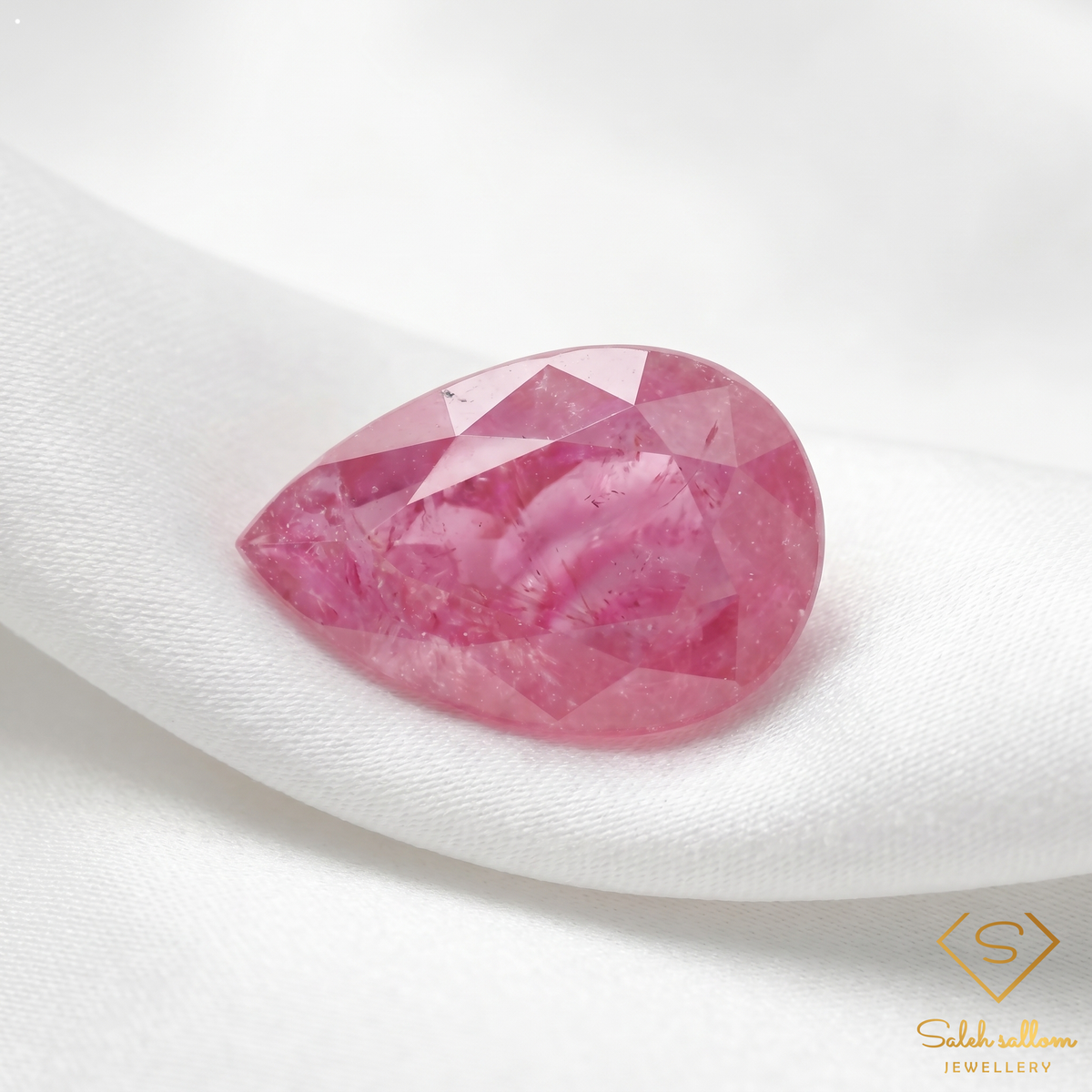 1.10 Ct Natural Pink Ruby Pear Cut Loose Gemstone