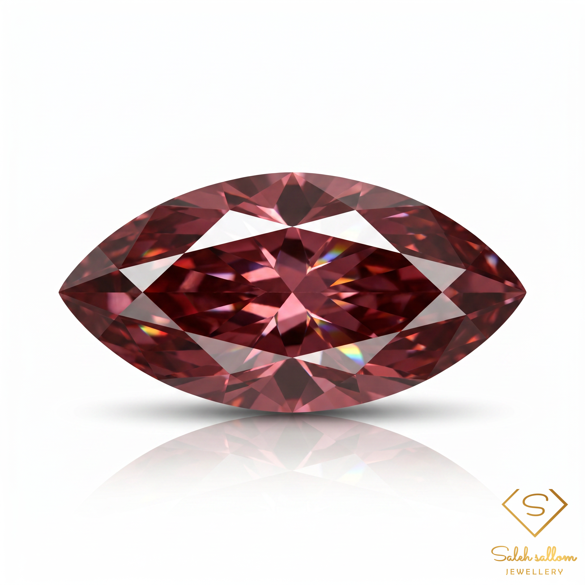 1.73 Ct Marquise Cut Ruby Loose Gemstone – Rich Purplish Red Color Main image