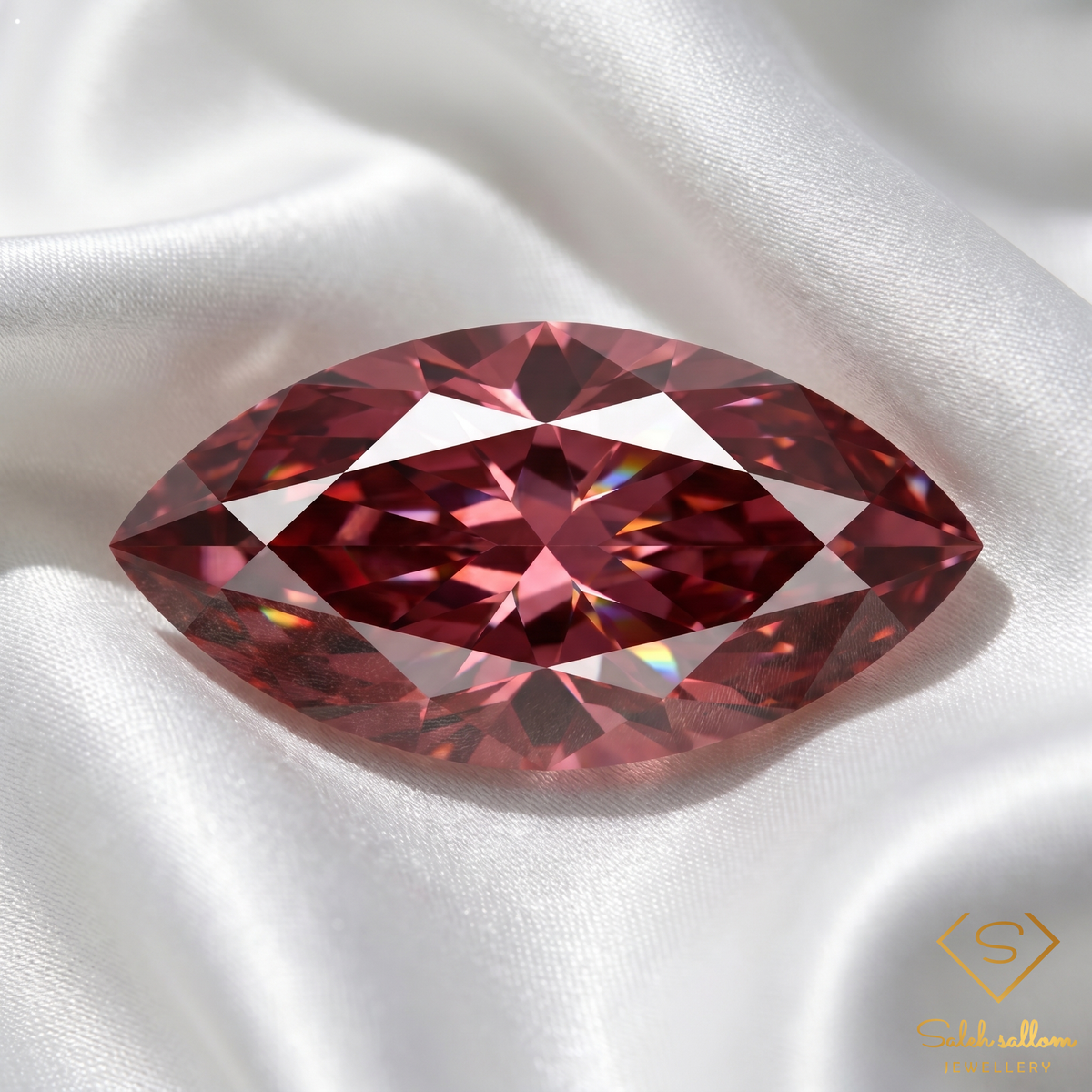 1.73 Ct Marquise Cut Ruby Loose Gemstone – Rich Purplish Red Color