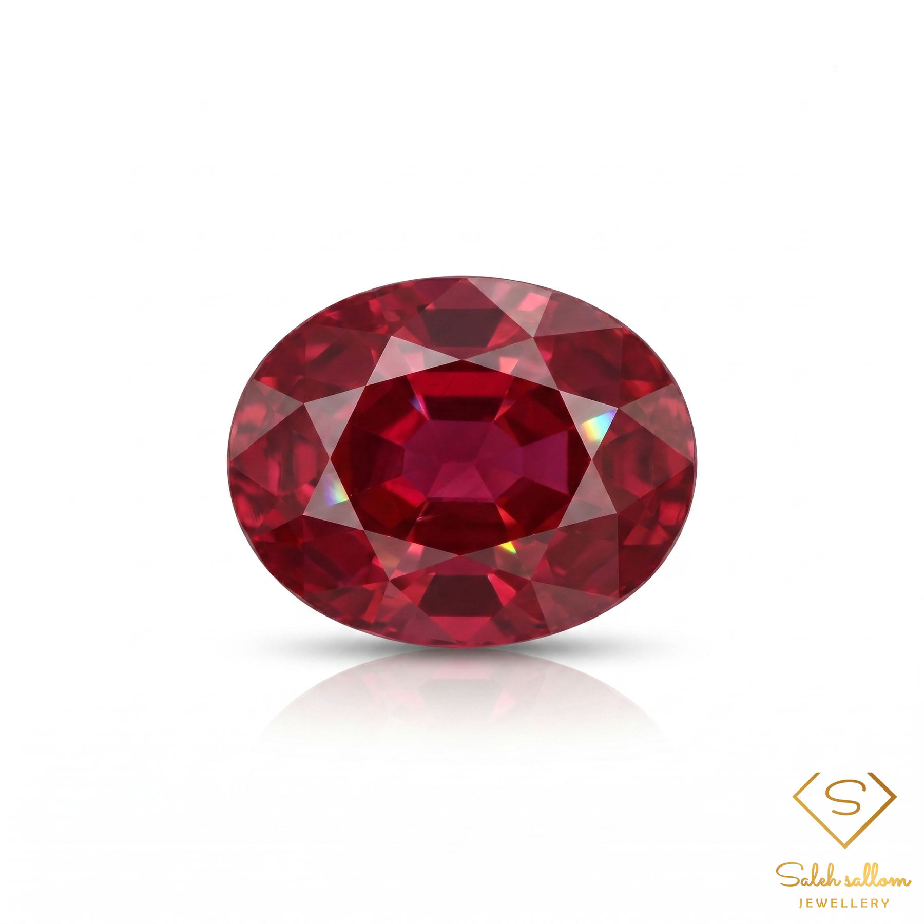 0.48 Ct Oval Cut Madagascar Ruby – Heated Natural Purplish Red Ruby Gemstone