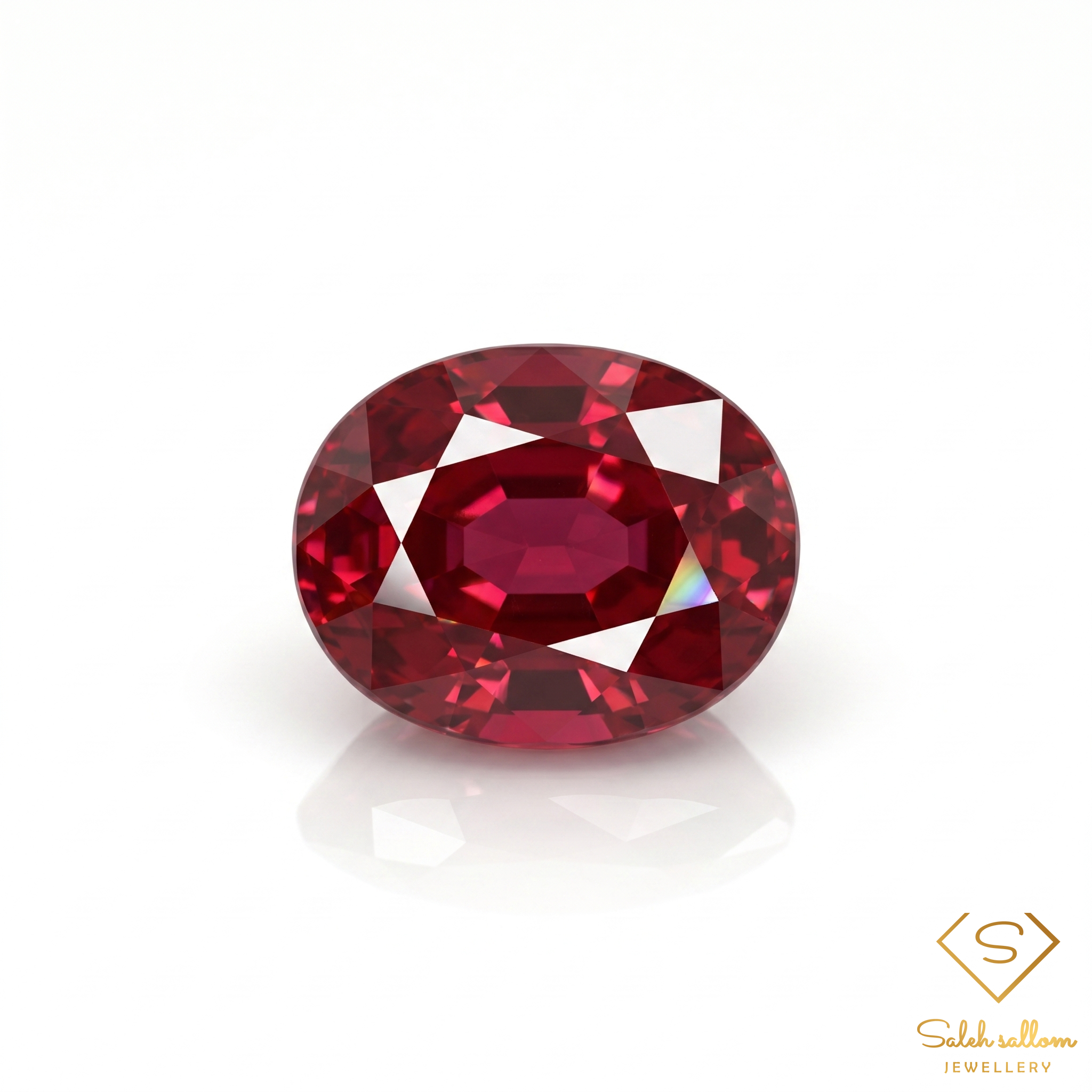 0.37 Ct Oval Cut Madagascar Ruby – Heated Natural Red Ruby Gemstone Main image